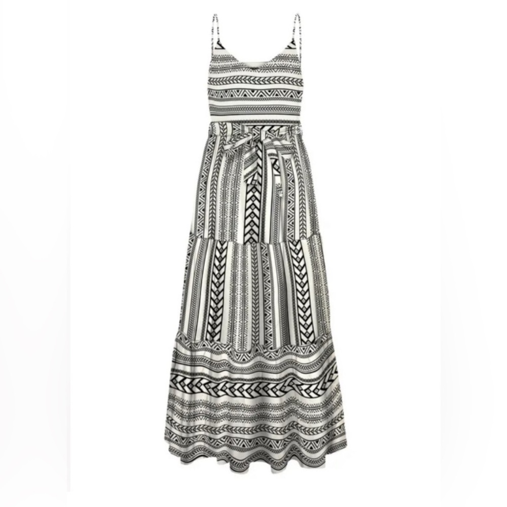 Vero Moda Monochrome Geometric Maxi Dress
